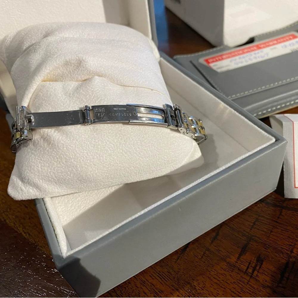 Omega Deville Women’s two tone stainless steel and 18k gold watch 1994 - Picture 4 of 16